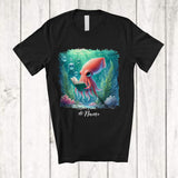 MacnyStore - Personalized Custom Name Squid Reading Book; Lovely Teacher Librarian Book Nerd; Sea Animal T-Shirt