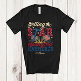MacnyStore - Personalized Custom Name Star Spangled Hammered; Joyful 4th Of July Beer Drunk Drinking Patriotic T-Shirt