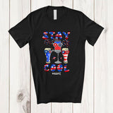 MacnyStore - Personalized Custom Name Stay Cool; Amusing 4th of July Three Draft Beer Drinking; Patriotic T-Shirt