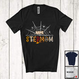MacnyStore - Personalized Custom Name Stepmom, Creepy Halloween Costume Spider Lover, Family Group T-Shirt