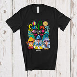MacnyStore - Personalized Custom Name Surfing Squad; Lovely Summer Vacation Christmas In July 3 Gnomes T-Shirt