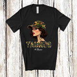 MacnyStore - Personalized Custom Name Taurus; Amusing Birthday Camouflage Custom Name Women; Zodiac Sign T-Shirt