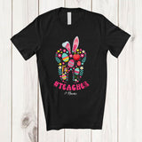 MacnyStore - Personalized Custom Name Teacher; Fantastic Easter Egg Shape Bunny; Jobs Family T-Shirt