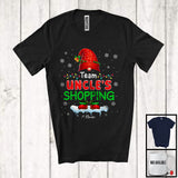 MacnyStore - Personalized Custom Name Team Uncle's Shopping; Joyful Christmas Shopping Gnome; Family T-Shirt