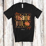 MacnyStore - Personalized Custom Name Thankful; Awesome Thanksgiving Pumpkin Pie; Fall Leaves T-Shirt