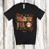 MacnyStore - Personalized Custom Name Thankful; Awesome Thanksgiving Turkey Lover; Fall Leaves T-Shirt