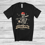 MacnyStore - Personalized Custom Name The Baseball Brother; Amazing Father's Day Skeleton Player; Family T-Shirt