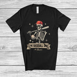 MacnyStore - Personalized Custom Name The Baseball Dad; Amazing Father's Day Skeleton Player; Family T-Shirt