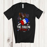 MacnyStore - Personalized Custom Name The Cousin Crew; Lovely 4th of July Eagle Riding Ice Cream; Patriotic T-Shirt