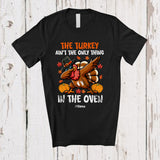 MacnyStore - Personalized Custom Name The Turkey Ain't Only Thing; Joyful Thanksgiving Pregnancy Dabbing T-Shirt