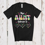 MacnyStore - Personalized Custom Name This Aunt Belongs To; Floral Mother's Day Custom Name Family T-Shirt