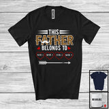 MacnyStore - Personalized Custom Name This Father Belongs To, Lovely Father's Day Leopard, Family Group T-Shirt