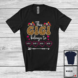 MacnyStore - Personalized Custom Name This Gigi Belongs To, Lovely Mother's Day Leopard Flowers, Family T-Shirt