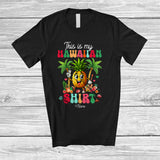 MacnyStore - Personalized Custom Name This Is My Hawaiian Shirt; Lovely Summer Vacation Pineapple Dancing T-Shirt