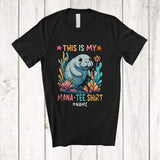 MacnyStore - Personalized Custom Name This Is My Mana-tee Shirt; Adorable Manatee Sea Animal T-Shirt