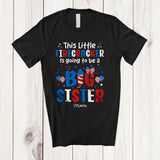 MacnyStore - Personalized Custom Name This Little Firecracker To Be Big Sister; Lovely 4th of July Pregnancy T-Shirt