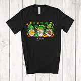 MacnyStore - Personalized Custom Name Three Gnomes Softball Player; Awesome St. Patrick's Day Shamrock T-Shirt