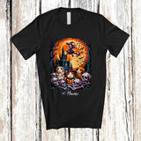 MacnyStore - Personalized Custom Name Three Guinea Pig Witch Mummy Pumpkin; Horror Halloween Wild Animal T-Shirt
