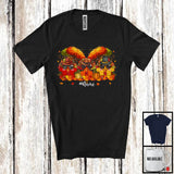 MacnyStore - Personalized Custom Name Three Puzzle Piece Turkeys; Amazing Thanksgiving Autism Awareness Family T-Shirt