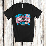MacnyStore - Personalized Custom Name Trans Right Human Right; Amazing LGBTQ Transgender Flag; Vintage T-Shirt