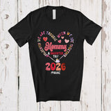MacnyStore - Personalized Custom Name Trouble Mommy Daughter Trip 2026; Proud Mother's Day Floral Heart T-Shirt