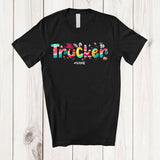 MacnyStore - Personalized Custom Name Trucker; Amazing Easter Bunny Eggs Hunting; Family Group T-Shirt