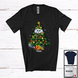 MacnyStore - Personalized Custom Name Turkish Angora Cat Christmas Tree Cosplay; Joyful Family; Snowing T-Shirt