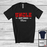 MacnyStore - Personalized Custom Name Uncle Est 2024, Amazing Halloween Pregnancy Announcement, Family T-Shirt