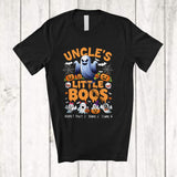 MacnyStore - Personalized Custom Name Uncle's Little Boos; Lovely Halloween Uncle Boo Ghost Pumpkin; Family T-Shirt