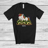 MacnyStore - Personalized Custom Name Unicorn on Avocados; Adorable Unicorn Vegan Fruit Lover T-Shirt