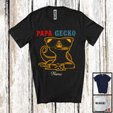 MacnyStore - Personalized Custom Name Vintage Gecko Papa, Amazing Father's Day Gecko Sunglasses, Family T-Shirt