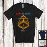 MacnyStore - Personalized Custom Name Vintage Iguana Papa, Amazing Father's Day Iguana Sunglasses, Family T-Shirt