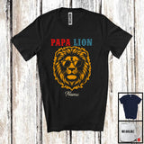 MacnyStore - Personalized Custom Name Vintage Lion Papa, Amazing Father's Day Lion Sunglasses, Family T-Shirt