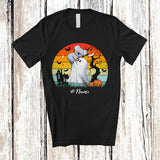 MacnyStore - Personalized Custom Name Vintage Retro Boo Hugging Koala; Lovely Halloween Animal Lover T-Shirt