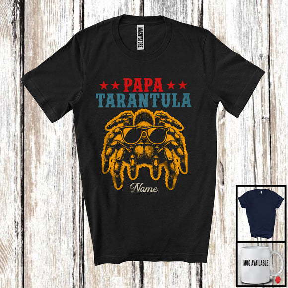 MacnyStore - Personalized Custom Name Vintage Tarantula Papa, Amazing Father's Day Tarantula Sunglasses T-Shirt