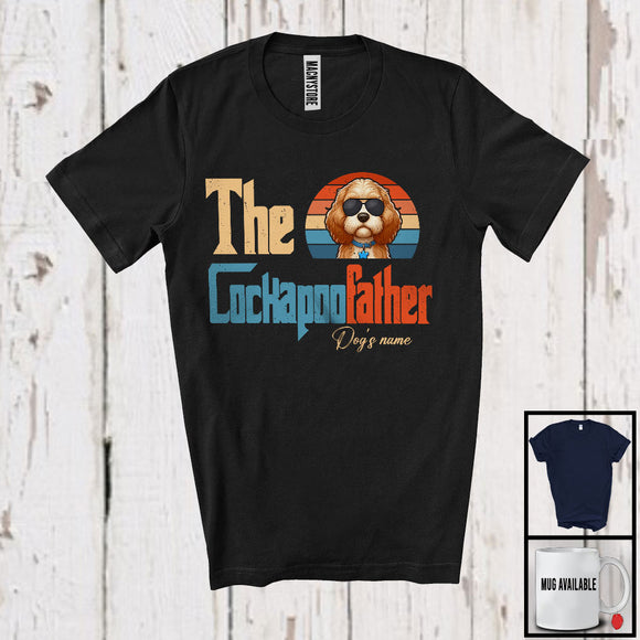 MacnyStore - Personalized Custom Name Vintage The Cockapoofather, Lovely Father's Day Cockapoo, Family T-Shirt