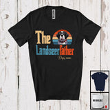 MacnyStore - Personalized Custom Name Vintage The Landseer father, Lovely Father's Day Landseer, Family T-Shirt