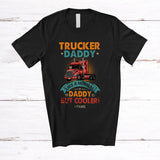 MacnyStore - Personalized Custom Name Vintage Trucker Daddy cooler; Amazing Father's Day Truck Driver T-Shirt