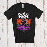 MacnyStore - Personalized Custom Name Wife Mom Witch; Sarcastic Halloween Costume Women Witch; Family T-Shirt