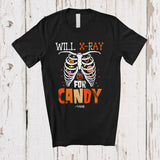 MacnyStore - Personalized Custom Name Will X-Ray For Candy; Lovely Halloween Skeleton X-Ray Radiology Candy T-Shirt