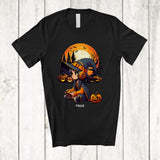 MacnyStore - Personalized Custom Name Witch Video Gaming; Awesome Halloween Moon Gamer T-Shirt