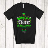 MacnyStore - Personalized Custom Name World's Tallest Leprechaun; Happy St. Patrick's Day Leprechaun Irish T-Shirt