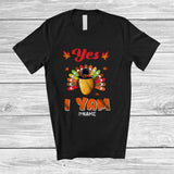 MacnyStore - Personalized Custom Name Yes I Yam; Happy Thanksgiving Potato Turkey; Couple T-Shirt