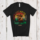 MacnyStore - Personalized Custom Name You've Just Moved Last Lawn; Lovely Capybara Gardening; Vintage Retro T-Shirt