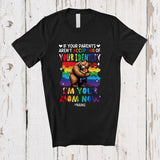 MacnyStore - Personalized Custom Name Your Parents Aren't Accepting Your Identity; Joyful Mom Bear LGBTQ T-Shirt