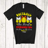 MacnyStore - Personalized Custom Name softball Mom Most Stressful Position; Joyful Mother's Day Player; Family T-Shirt