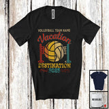 MacnyStore - Personalized Custom Volleyball Team Name Vacation, Cool Vintage Summer Sport Trip 2025 T-Shirt