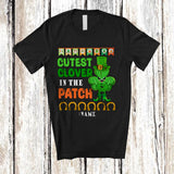 MacnyStore - Personalized Cutest Clover In The Patch; Amazing St. Patrick's Day Custom Name Shamrock; Family T-Shirt