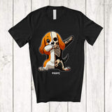 MacnyStore - Personalized Dabbing Beagle Skeleton; Joyful Halloween Custom Name Owner Family Group T-Shirt
