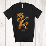 MacnyStore - Personalized Dabbing Shar Pei Skeleton; Joyful Halloween Custom Name Owner Family Group T-Shirt